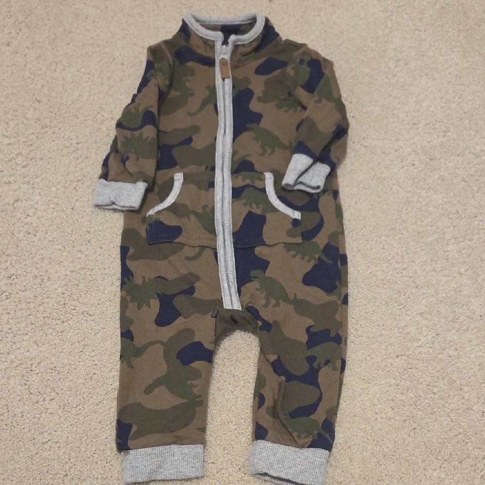 2/$20 Carter's Dinosaur Camo Print Baby One Piece